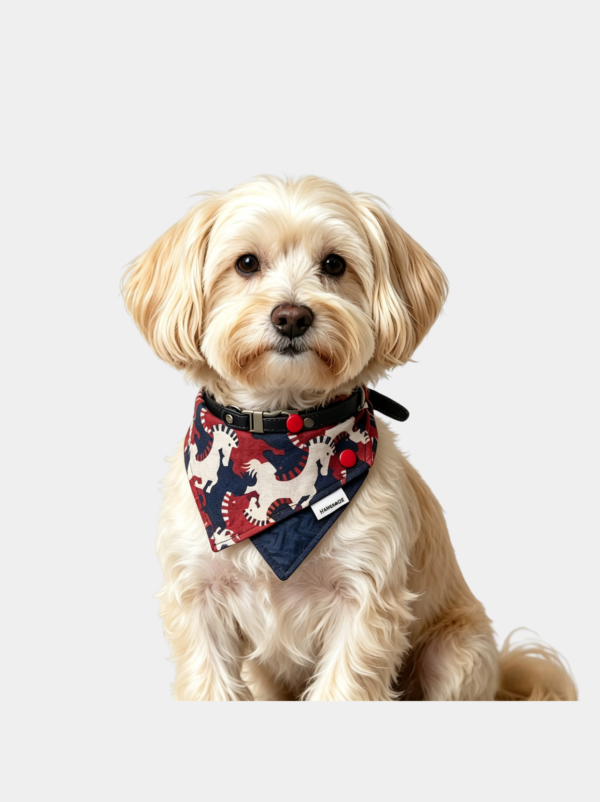 Chinese-Style Dog Bandana | Soft, Skin-Friendly, and Easy-to-Clean Pure Cotton