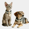 Premium Collars for Cats & Dogs | Velvet, Gemstone, and Pearl Necklace | Photo Shoot & Party Accessory