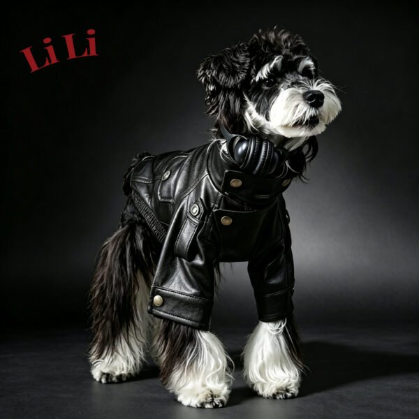 Cool Dog Leather Jacket | Warm, Windproof, and Cold-Resistant Coat | Suitable for All Types of Dogs